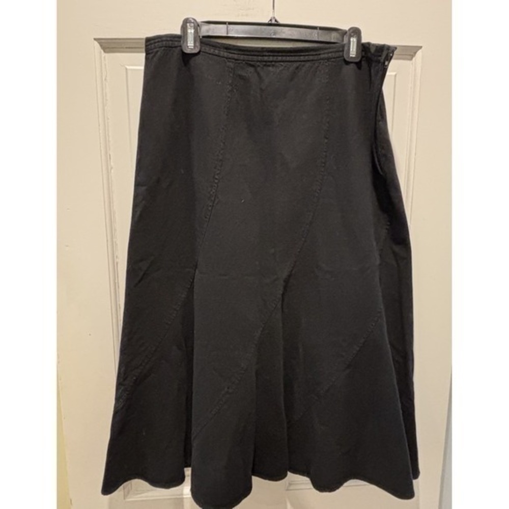 Vintage Lauren Ralph‎ Lauren Long Black Skirt Size 12